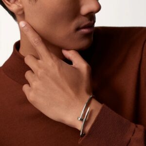 nail bracelet silver